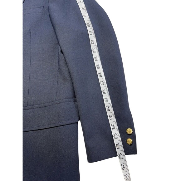 Vtg Brooks Brothers 346 Mens Blazer Jacket 39R Navy Wool Gold Buttons Half Lined - Picture 14 of 14
